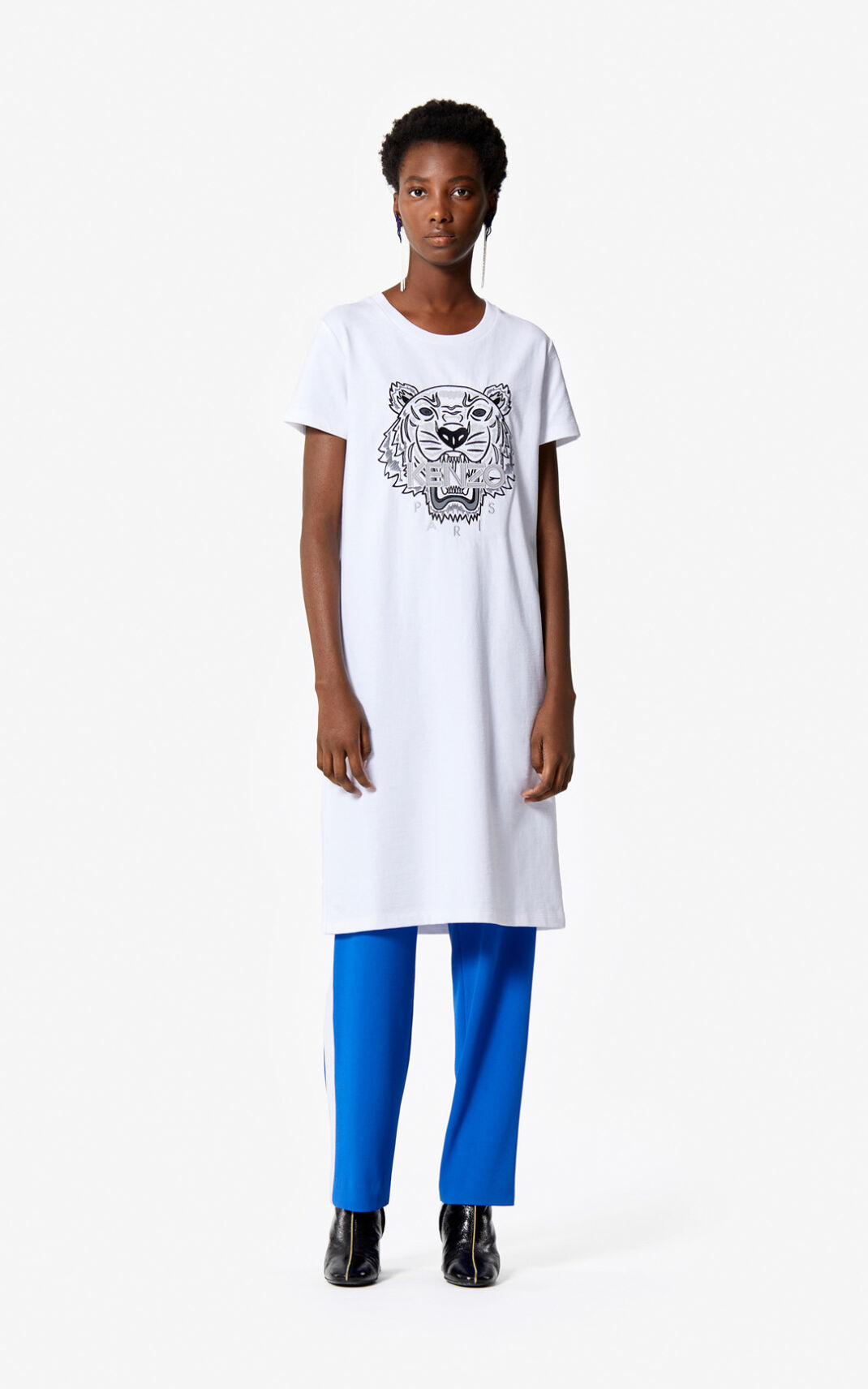 Vestidos Kenzo Tiger t shirt Mujer Blancas - SKU.2129583